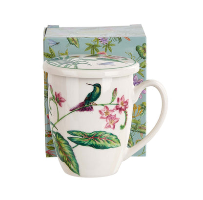 DUO Becher SOUND OF PARADISE, 360 ml, mit Teesieb und Deckel, New Bone China Porzellan – Bild 4