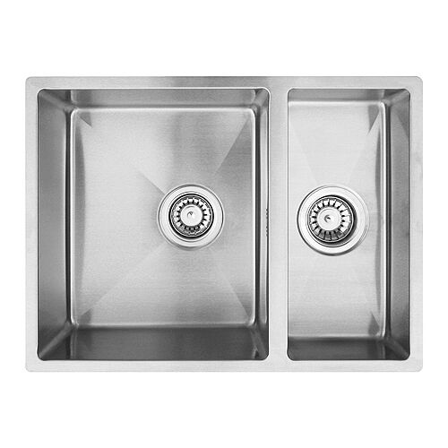 Lavabo KUBUS 1.5 soft Edelstahlspüle mit Raumsparventil / Ausschnittmaße: 570 x 420 / Spüle / Lavabo / Designspüle