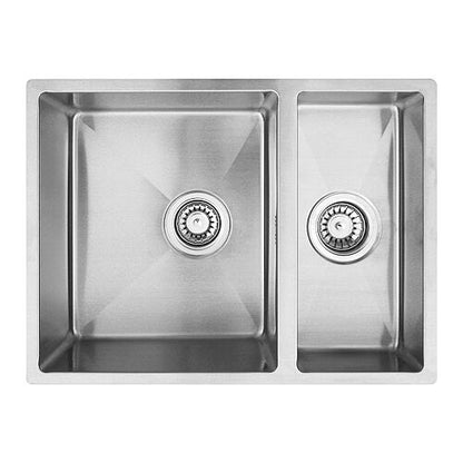Lavabo KUBUS 1.5 soft Edelstahlspüle mit Raumsparventil / Ausschnittmaße: 570 x 420 / Spüle / Lavabo / Designspüle