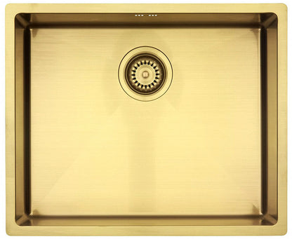 LAVABO Spüle KUBUS 500 soft in GOLD / SAND - Ausschnittmaße: 515 x 415 / Edelstahlspüle