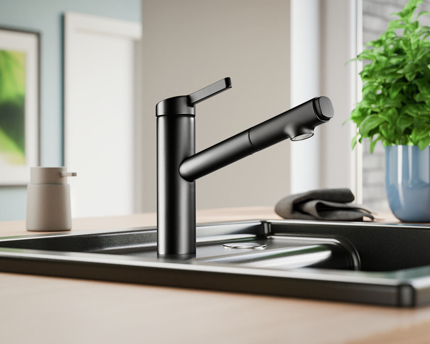 KWC Armatur FIT 2 mit schwenkbarem Brauseauslauf / Küchenarmatur / Einhebelmischer – Bild 6