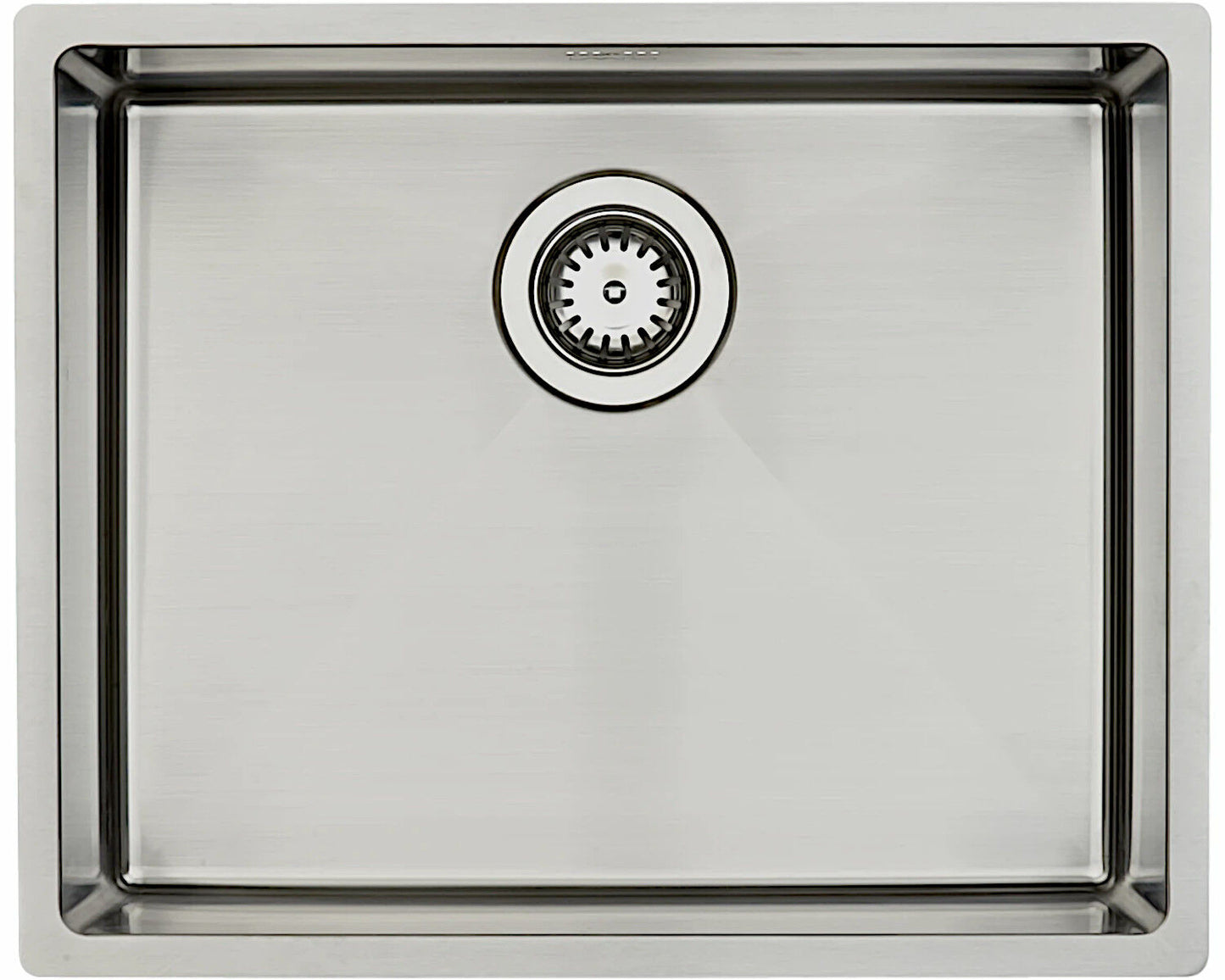 Lavabo KUBUS 500 soft Edelstahlspüle mit Raumsparventil / Ausschnittmaße: 515 x 415 / Spüle / Lavabo / Designspüle