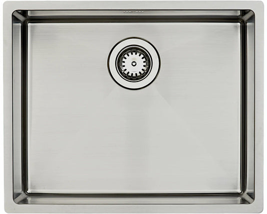 Lavabo KUBUS 500 soft Edelstahlspüle mit Raumsparventil / Ausschnittmaße: 515 x 415 / Spüle / Lavabo / Designspüle