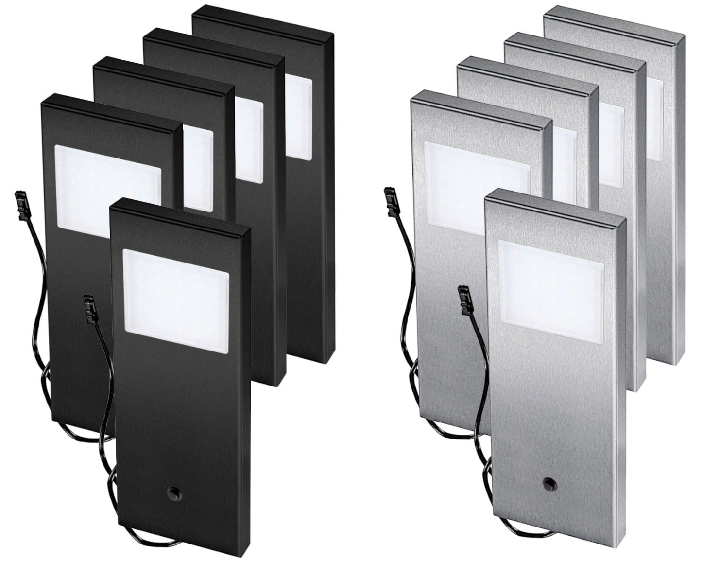 THEBO LED 91 Tadeo 1 in EDELSTAHL oder SCHWARZ / Unterbauleuchten / Oberschrankleuchten
