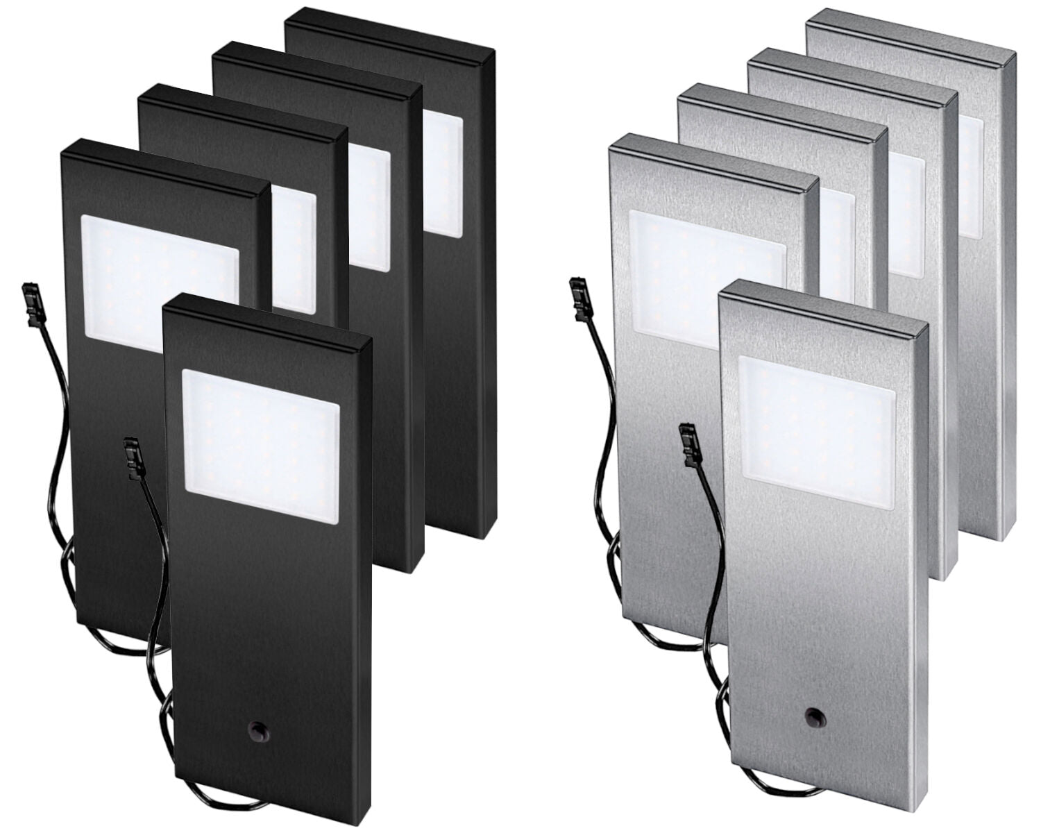 THEBO LED 91 Tadeo 1 in EDELSTAHL oder SCHWARZ / Unterbauleuchten / Oberschrankleuchten