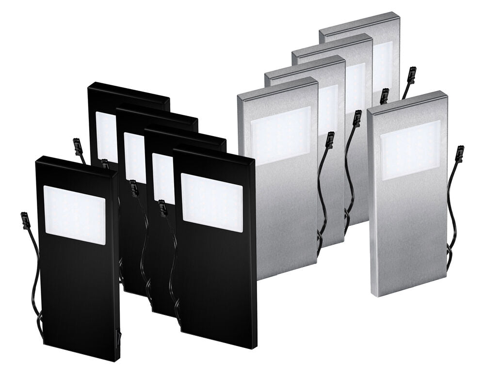THEBO LED 91 Tadeo 3 in EDELSTAHL oder SCHWARZ / Unterbauleuchten / Oberschrankleuchten