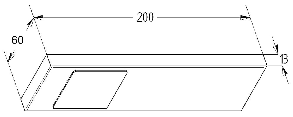 THEBO LED 91 Tadeo 3 in EDELSTAHL oder SCHWARZ / Unterbauleuchten / Oberschrankleuchten – Bild 2