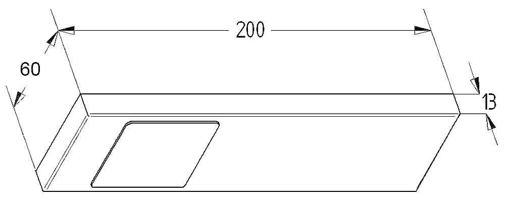 THEBO LED 91 Tadeo 3 in EDELSTAHL oder SCHWARZ / Unterbauleuchten / Oberschrankleuchten