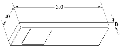 THEBO LED 91 Tadeo 3 in EDELSTAHL oder SCHWARZ / Unterbauleuchten / Oberschrankleuchten