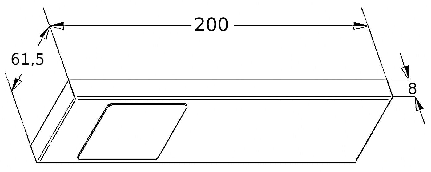 THEBO LED 91 Tadeo 1 in EDELSTAHL oder SCHWARZ / Unterbauleuchten / Oberschrankleuchten – Bild 2