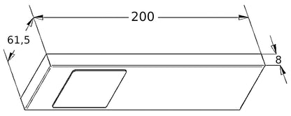 THEBO LED 91 Tadeo 1 in EDELSTAHL oder SCHWARZ / Unterbauleuchten / Oberschrankleuchten – Bild 2