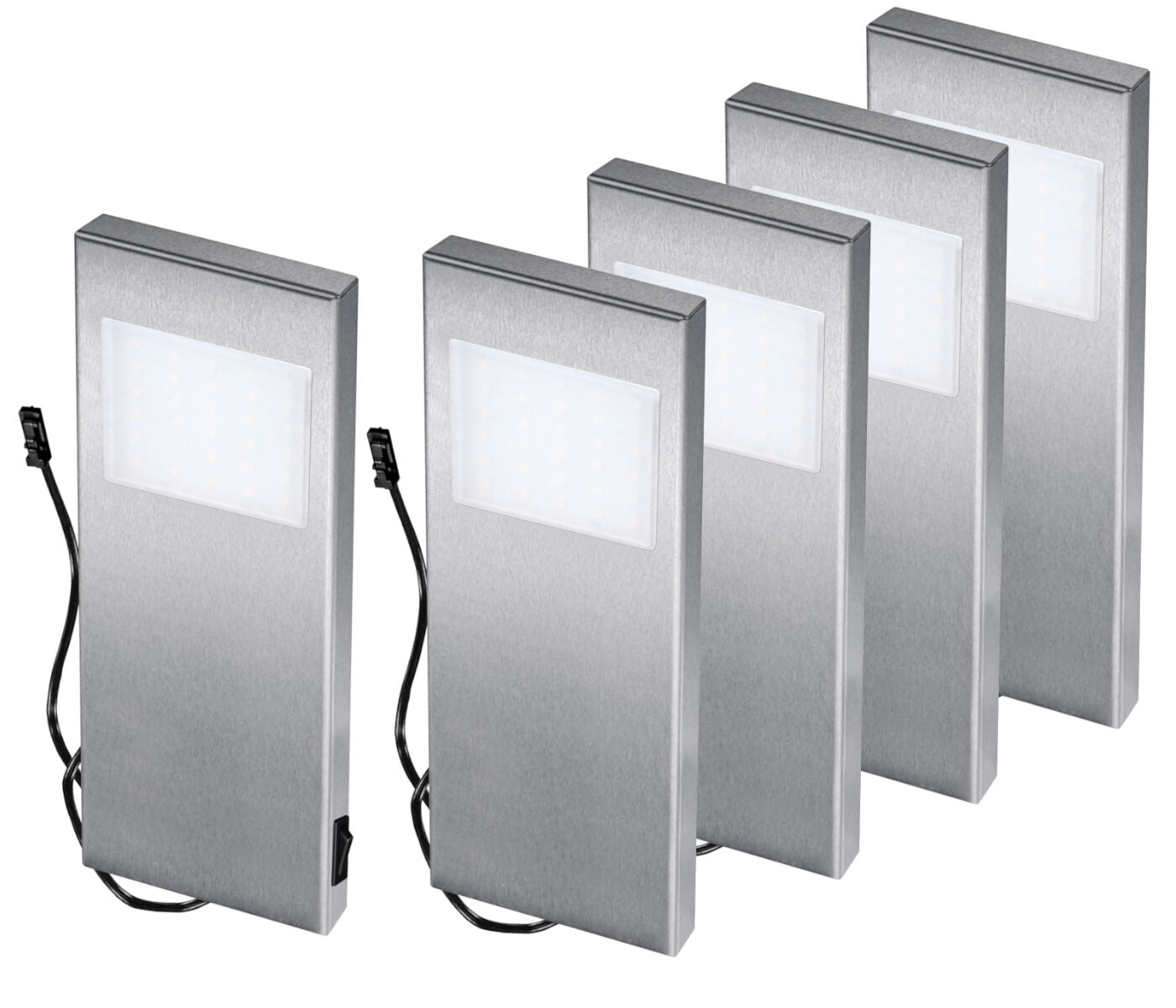 THEBO LED 95 Tadeo 4 mit Edelstahlgehäuse / Unterbauleuchten / Oberschrankleuchten