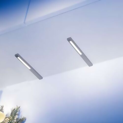 LED 46 Piccolo Set bestehend aus 2 Leuchten aus Edelstahl in warmweiß und einem LED Netztteil / Unterbauleuchten /… – Bild 3