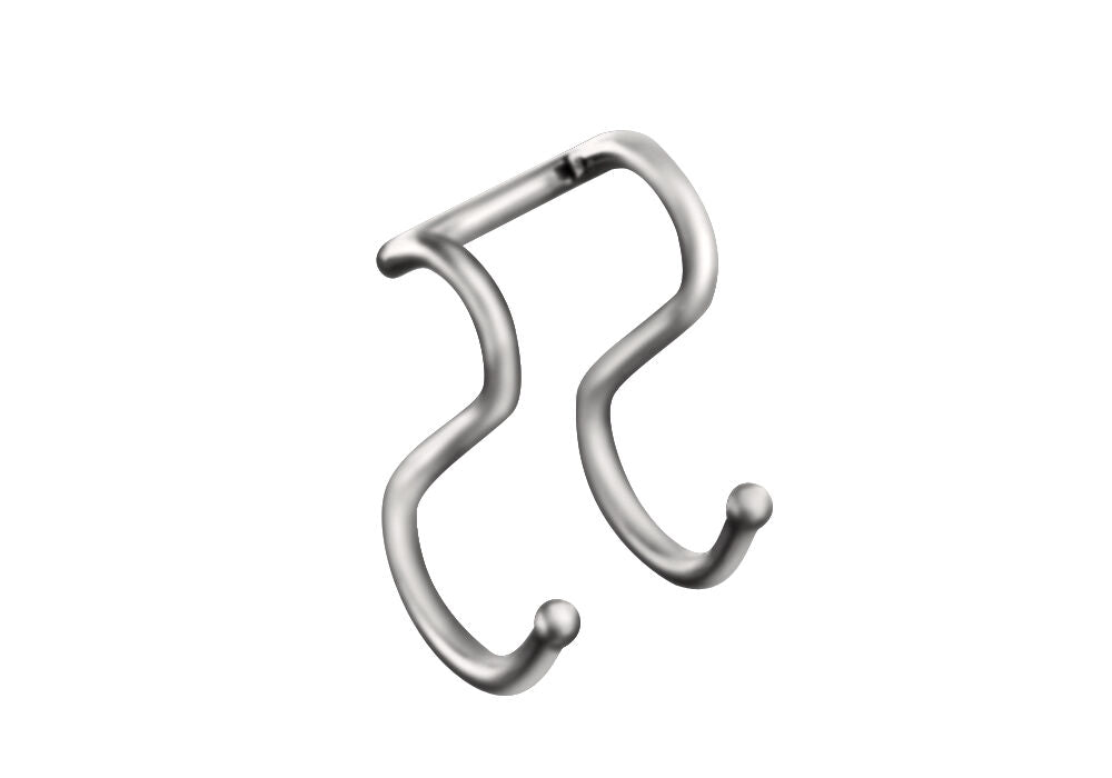 10er SET Kesseböhmer LINERO K 16 Doppel-Haken in EDELSTAHLFARBIG / Relingsystem / Funktionssäulensystem HighLine /… – Bild 3