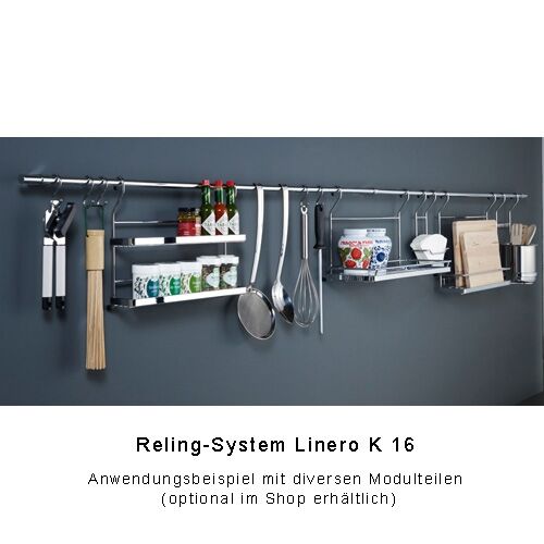 10er SET - S-Haken einfach EDELSTAHL OPTIK für Relingsystem LINERO K 16 und HIGHLINE Funktionssäulensystem – Bild 4