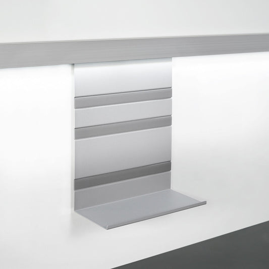 Linero MosaiQ Universalablage H 300 mm ohne Rahmen Titan grau / Relingsystem / Kesseböhmer