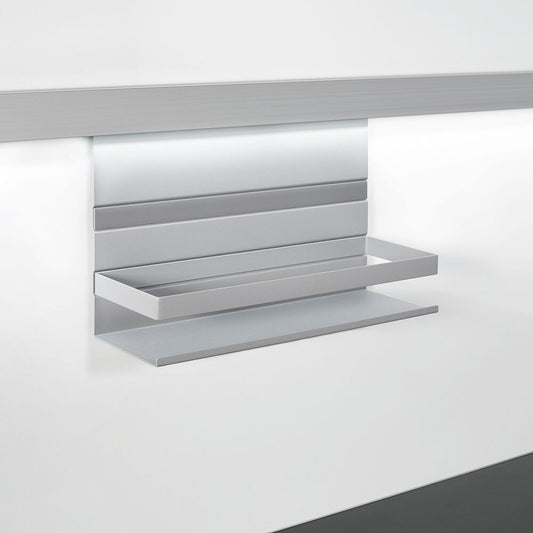 Linero MosaiQ Universalablage H 200 mm mit Rahmen Titan grau / Relingsystem / Kesseböhmer