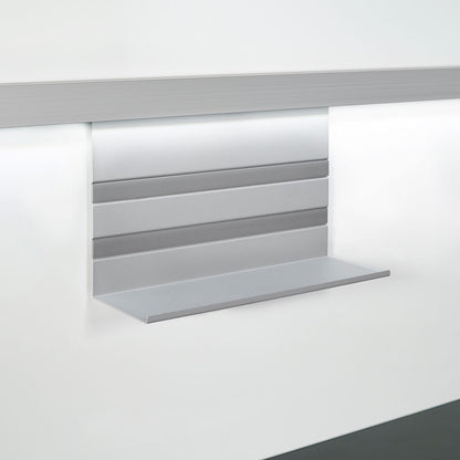 Linero MosaiQ Universalablage H 200 mm ohne Rahmen Titan grau / Relingsystem / Kesseböhmer