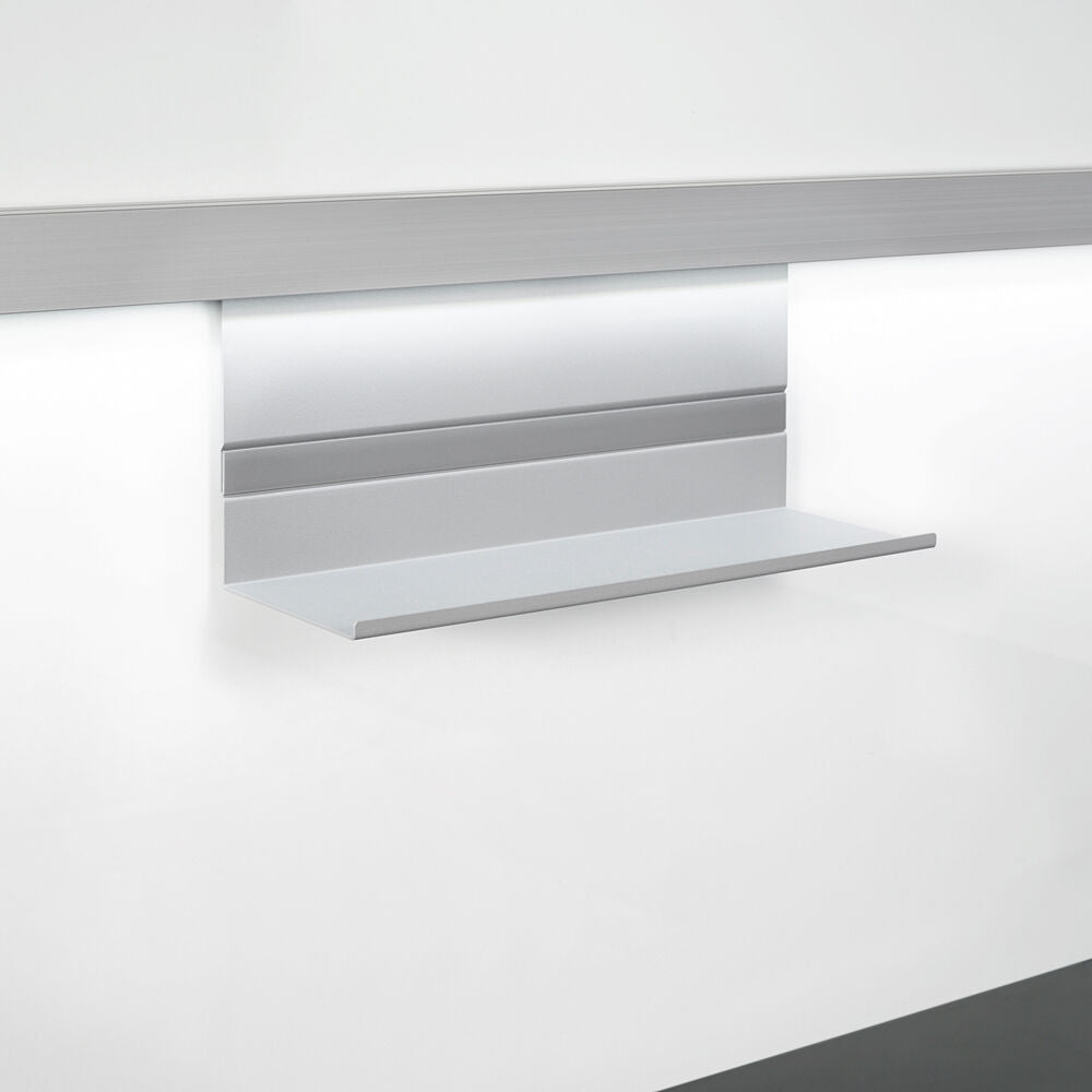 Linero MosaiQ Universalablage H 140 mm ohne Rahmen Titan grau / Relingsystem / Kesseböhmer