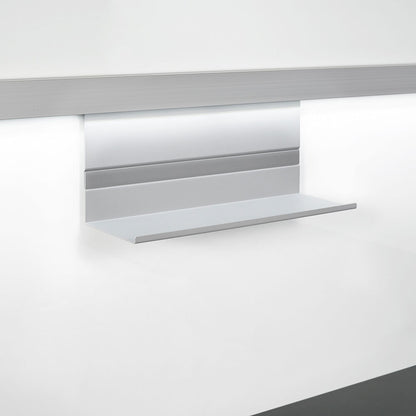 Linero MosaiQ Universalablage H 140 mm ohne Rahmen Titan grau / Relingsystem / Kesseböhmer
