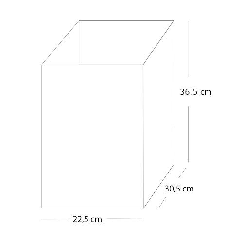 20 L Ersatzeimer M8358013-1 aus Kunstoff mit Metallbügel / Eimer / Mülleimer / Müllbehälter / Wesco / Einsatz – Bild 2