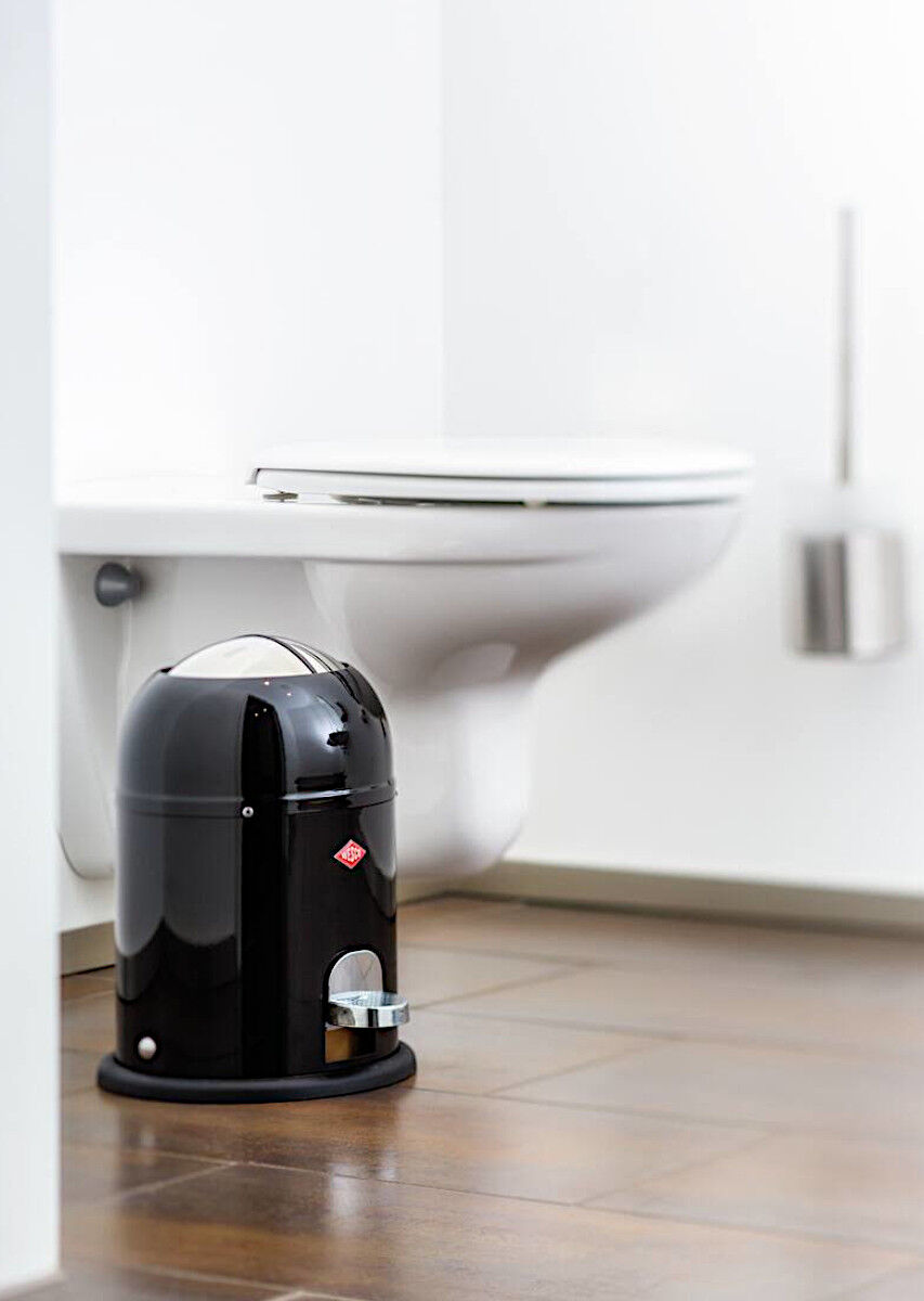 WESCO Mülleimer MINI MASTER mit 6 Liter Abfallvolumen und Fußtritt / Badeimer / Standabfallbehälter