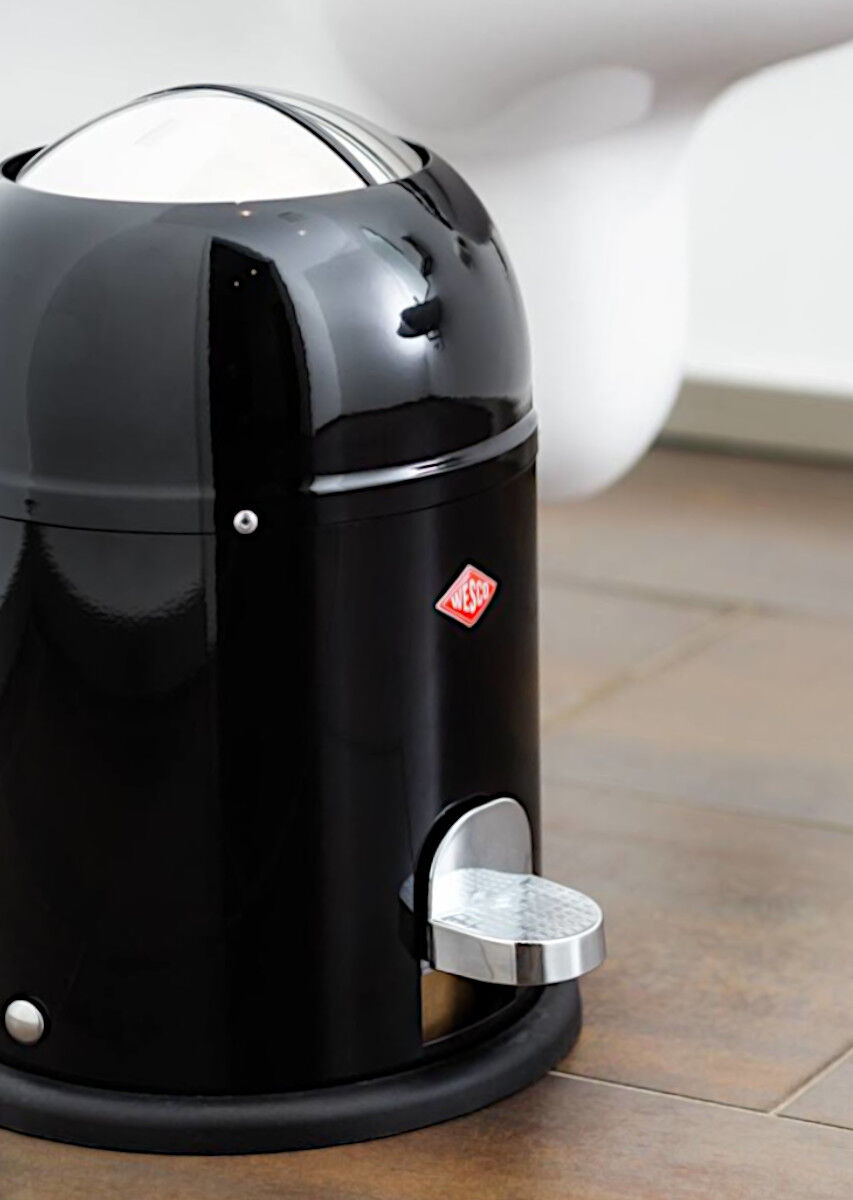 WESCO Mülleimer MINI MASTER mit 6 Liter Abfallvolumen und Fußtritt / Badeimer / Standabfallbehälter