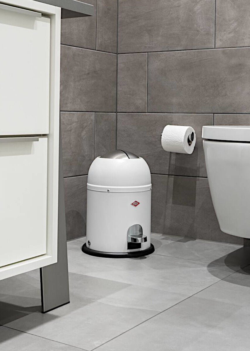 WESCO Mülleimer MINI MASTER mit 6 Liter Abfallvolumen und Fußtritt / Badeimer / Standabfallbehälter