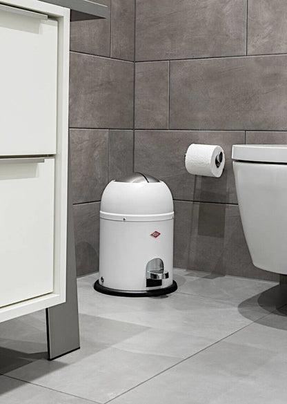 WESCO Mülleimer MINI MASTER mit 6 Liter Abfallvolumen und Fußtritt / Badeimer / Standabfallbehälter
