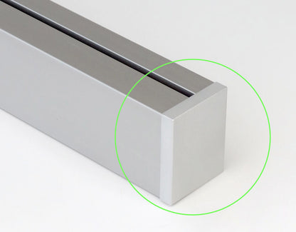 Linero MosaiQ Endkappen Edelstahl-Optik für Profilleiste / Relingsystem / Kesseböhmer – Bild 3