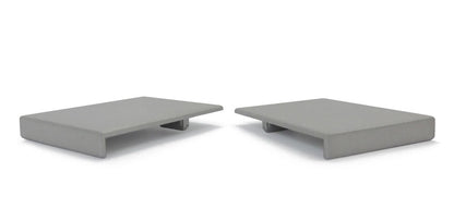 Linero MosaiQ Endkappen Edelstahl-Optik für Profilleiste / Relingsystem / Kesseböhmer