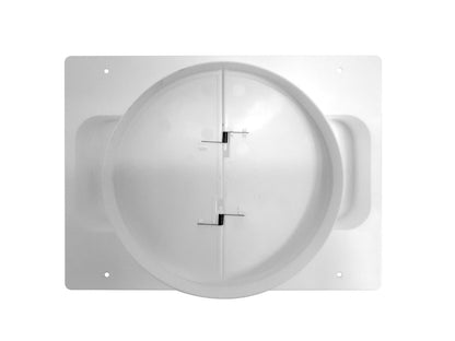ZSB Maueranschlußstutzen Flow 150 rund/eckig 227x94 mm mit Rückstauklappe / Anschluss Flachkanal / Compair flow (System… – Bild 3