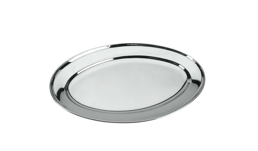 METALTEX Servierplatte oval INOX in verschiedenen Größen / Edelstahlplatte / Platte