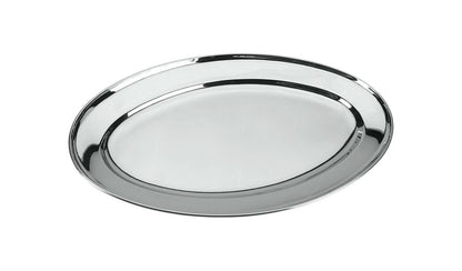 METALTEX Servierplatte oval INOX in verschiedenen Größen / Edelstahlplatte / Platte