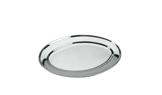 METALTEX Servierplatte oval INOX in verschiedenen Größen / Edelstahlplatte / Platte