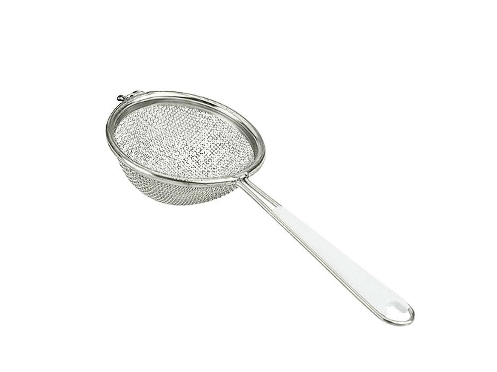 METALTEX Sieb fein, 7 cm, Drahtgriff mit Kunststoffeinlage, verzinnt