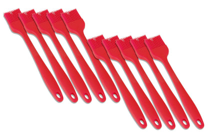 10er SET METALTEX 242538007 Silikon Backpinsel 21 cm in ROT / CHROMOTHERAPY