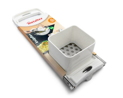METALTEX 251656010 Spätzlehobel - Knöple - mit Sicherheitschieber / Knöplehobel / Spätzleschieber