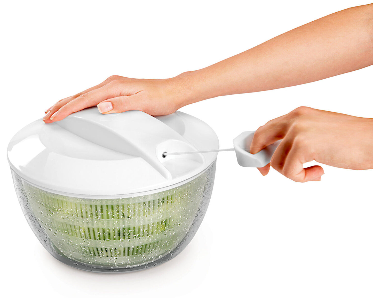 Metaltex Turbo Salatschleuder 24 cm mit Seilzug / Salatzentrifuge