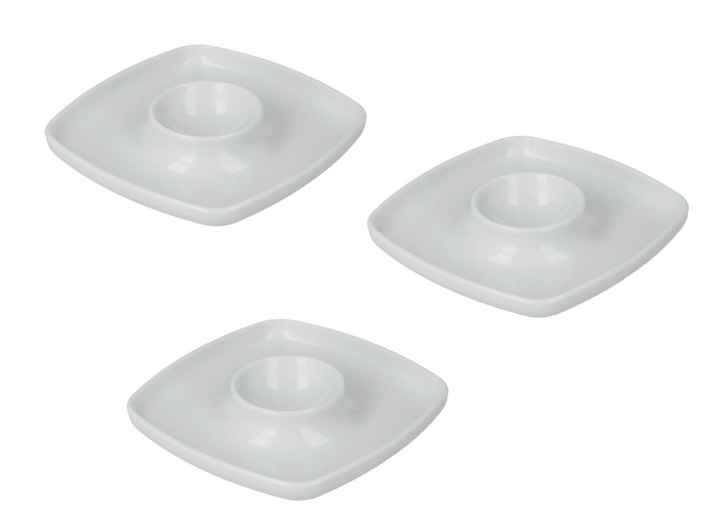 10er SET Metaltex 252921000 Eierbecher quadratisch aus Kunststoff zu je 3 Stk. / Frühstückszubehör
