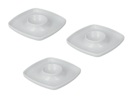 10er SET Metaltex 252921000 Eierbecher quadratisch aus Kunststoff zu je 3 Stk. / Frühstückszubehör