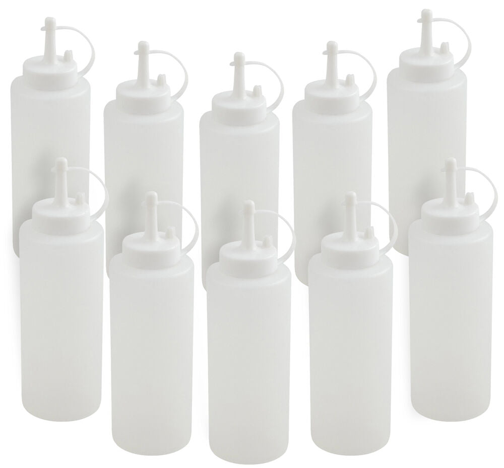 10er SET METALTEX 252960 Squeezy Saucenspender 375 ml, Kunststoff / Ketchup / Senf / Soßenspender