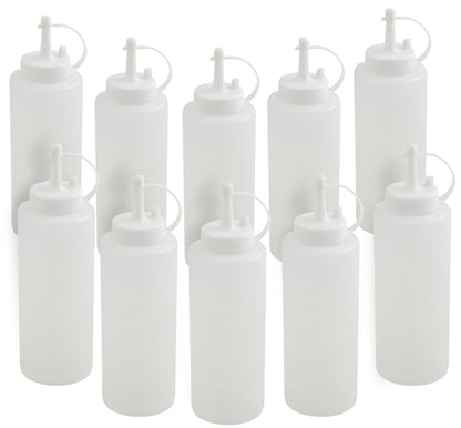 10er SET METALTEX 252960 Squeezy Saucenspender 375 ml, Kunststoff / Ketchup / Senf / Soßenspender