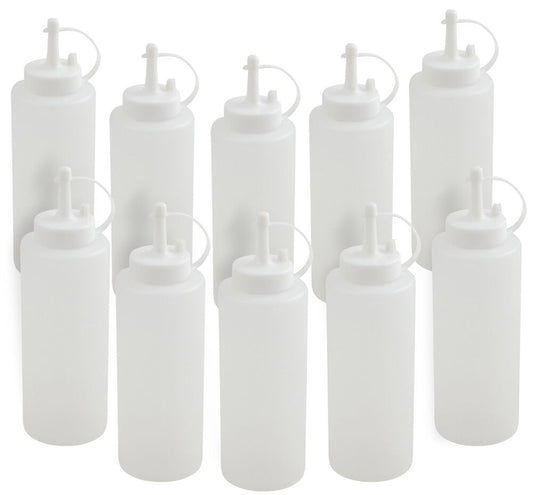 10er SET METALTEX 252960 Squeezy Saucenspender 375 ml, Kunststoff / Ketchup / Senf / Soßenspender