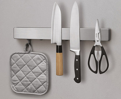 METALTEX Magnetleiste Metallika Inox mit Haken / Relingleiste
