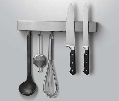 METALTEX Magnetleiste Metallika Inox mit Haken / Relingleiste