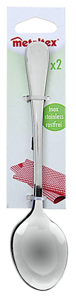 Metaltex 19,5 cm Esslöffel 259902010 im 2er Set, Inox