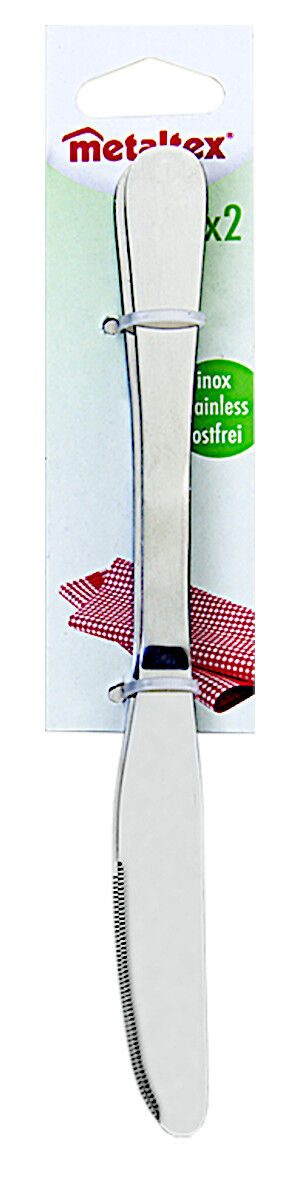 Metaltex 21,7 cm Messer 259904010 im 2er Set, Inox