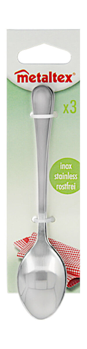 Metaltex 14,0 cm Teelöffel 259908010 im 3er Set, Inox