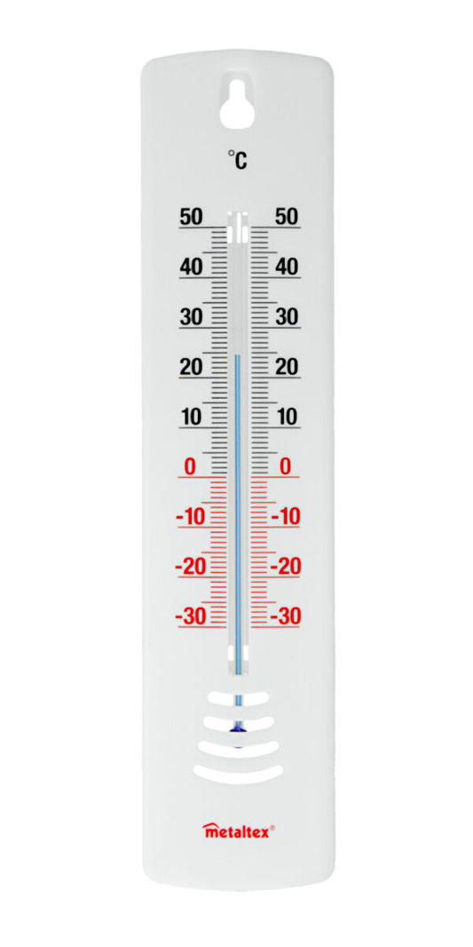 METALTEX TEMPUS Innen- und Aussenthermometer Quecksilberfrei mit Prismaglas